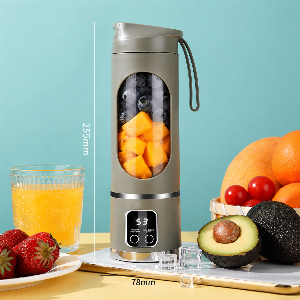 Licuadora Portátil 450ML Recargable USB